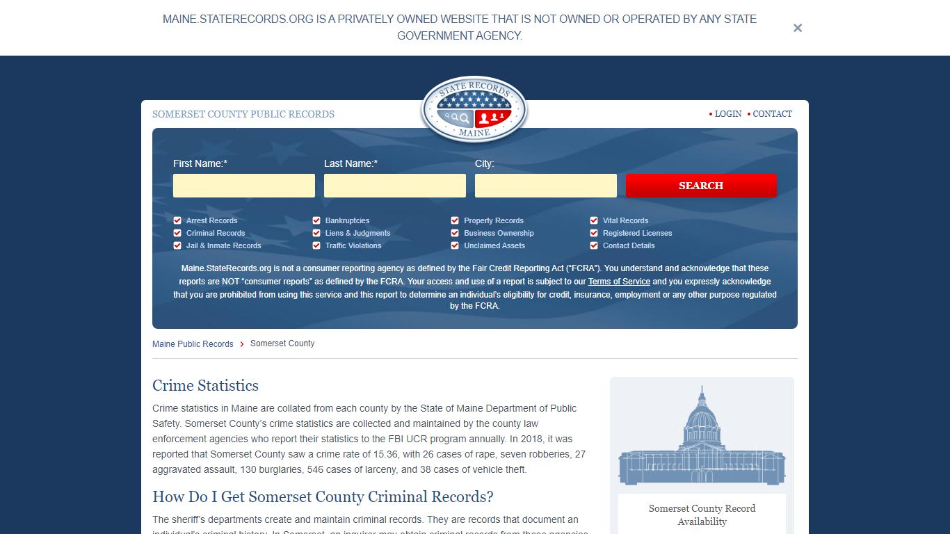 Somerset County Arrest, Court, and Public Records | StateRecords.org